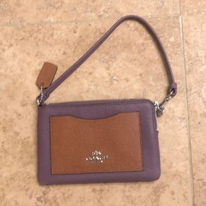 Coach Purple Wristlet